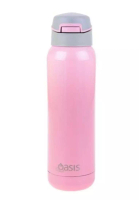 Oasis Oasis Stainless Steel Insulated Sports Water Bottle with Straw 500ML - Soft Pink