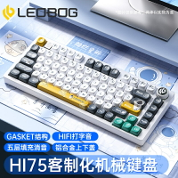 LEOBOG Hi75鋁坨坨機械鍵盤75配列Gasket結構客制化電競游戲專用-時尚精品