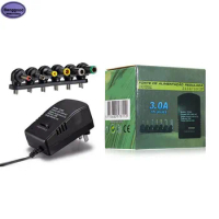 YC668 30W 3A AC 100V-240V to Multi Voltage 3V 4.5V 6V 7.5V 9V 12V DC Power Adjustable Converter Adapter Universal Charger