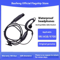 Baofeng UV-9R Eear Hook PTT Mic Headset for UV9R Pro UV-82WP UV-9R PLUS BF-9700 UV-XR Waterproof Walkie Talkie Two Way Radio