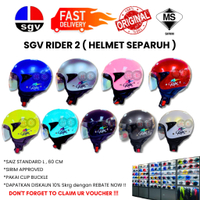【Hot sales】SGV RIDER 2 HELMET STENG DEWASA (Topi Keledar SGV Raider 2)-Sgv Helmet Rider Separuh Siri