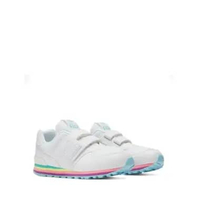 New Balance Kids 574 Girls Shoes White (NEWPV574KIJ) 1