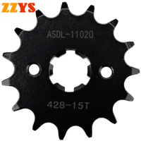 428 15T 15 Tooth 428-15T Motor Front Sprocket Gear Wheel Cam For Rieju SMX125 SMX 125 Tango Pro 125 For Suzuki RM80 RM80K RM 80