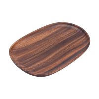 Japanese Style Solid Wood Tray for Breakfast & Coffee, Small Cup Tray, Walnut Wood Fruit & Cake Tray