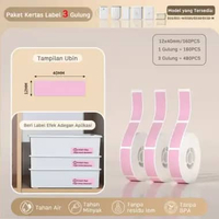 NIIMBOT D110 Printer Label Nirkabel, Dilengkapi dengan Label, Printer Stiker Label Harga/Nama 3Roll 