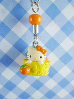 【震撼精品百貨】Hello Kitty 凱蒂貓 KITTY手機吊飾-番茄 震撼日式精品百貨