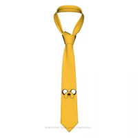 Graphic Adventure Time Animation Cartoon Classic Men's Printed Polyester 8cm Width Necktie Cosplay Party Accessory