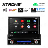 7" Android 10.0 OS One Din Car DVD Multimedia System Player Single Din Car GPS 1 Din Car Radio with 3 Adjustable Viewing Angles
