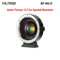 Viltrox EF-M1 EF-M2II 0.71x Speed Booste Auto Lens Adapter Focus for M43 Mount Camera To GH5S GF5 Canon EF Lens