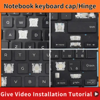 Replacement Keycap Key cap &amp;Scissor Clip&amp;Hinge For DELL XPS 15 9550 9560 9570 5510 M5510 Russian DLM14L23SUJ442 0HPHGJ Keyboard