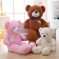 1PC Cute Large Size 90-110cm Stuffed Teddy Bear Plush Toy Big Embrace Bear Doll Lovers/Christmas Gifts Birthday Gift