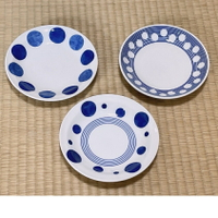 日本製❇️6吋點心皿❇️Sinyo❇️水玉系列~圓‧點‧圈❇️尺寸：約Φ16.5 x 2.8cm 材質：陶瓷~產地：日本