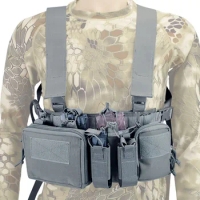 1000d Nylon Light Weight Tactical Chest Rig For Airsoft Gel Blaster Games Functional Protective Gear Plate Carrier Airsoft Equip