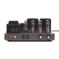 Raphaelite DP34 E88CC-EL34 Tube push-pull amplifier，HIFI power amplifier, output power 2 x 28W, frequency response 7Hz-70KHz