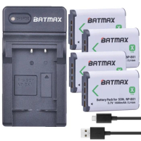Batmax 4pcs NP-BX1 NPBX1 NP BX1 Camera Battery+USB Charger for Sony DSC RX1 RX100 AS100V M3 M2 HX300 HX400 HX50 HX60 GWP88 AS15