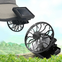 太陽能夾帽迷你風扇 可夾式太陽能充電風扇 輕巧節能環保 戶外旅遊 夾扇 帽子風扇 活動帽【BE0408】《約翰家庭百貨