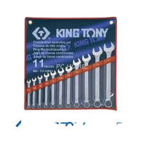 【KING TONY 金統立】專業級工具11件式複合扳手組 梅開扳手 1/4 ~1(KT1211SR01)