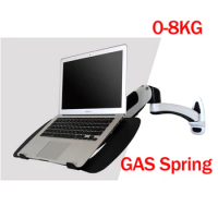 DL-GM112W-LP 10"-15.6" air press gas strut 0-8kg with laptop TRAY WALL mount stand full motion notebook table support pad mount