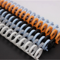 Ring Binder Plastik Spiral 30 Lubang DIY Spiral Binder Strip Lingkaran Buku Cincin Pengikat Kertas B