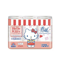 【春風】Hello Kitty 印花廚房紙巾(120組＊6捲＊8串/箱)