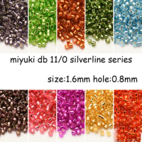 Ornament Japan Imported Miyuki Seed Beads Delica Beads 24 Colors Silverline Series 5G Pack