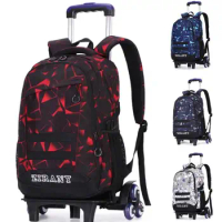 ZIRANYU kids School Rolling backpack For teenagers travel trolley bag Student backpack on wheels school Wheeled backpack bag