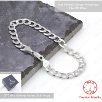 Gelang Pria Rantai Sisik Naga Perak Asli Silver 925 Tangan Cowok Cowo