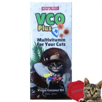 Royal Cats Virgin Coconut Oil VCO Plus 20 Ml Multivitamin Kulit & Bulu Kucing Luka,Sembelit,Bau Mulu