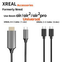 Xreal Accessories XREAL H-C Cable XREAL C-C Cable Formerly Nreal, HDMI to USB-C Cable Compatible with Type-C Beam