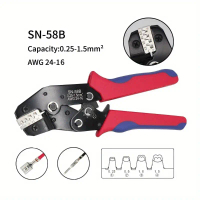 คีมย้ำประหยัดแรงงาน, Ratchet, SN-58B, ปลั๊กอิน, XH2.54 คีมย้ำขั้ว, ขั้วต่อ DuPont ดันมือเย็น, เหมาะส