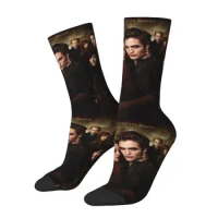 Vampire Fantasy Film The Twilight Saga Dress Socks for Men Women Warm Fashion Novelty Crew Socks