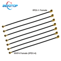 10pcs/lot IPEX MHF4 U.fl Cable Pigtail U.fl IPX IPEX-1 Female to MHF4 IPEX-4 Female Jack RF1.13 IPX Cable for Router 3g 4g Modem