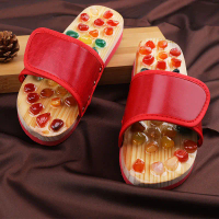 [Ten Years of Craftsmanship] Pebble Message Slippers Acupuncture Foot Therapy Home Use for Men and W