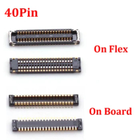 5pcs 40pin Lcd Display Screen Flex FPC Connector On Motherboard For Samsung Galaxy J7 Pro 2017 J730 F FN N J7Pro A5 A5000 A5009