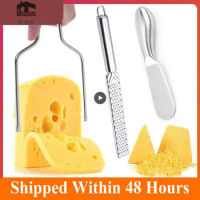 Cheese Slicer Stainless Steel Handheld Cheese Butter Slicer Cutter Grinder Jam Cutting Knife Toast Butter Scraper Kitchen Tools
