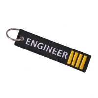 150Pcs Fashion Engineer Keychain ENGINEER Four Strips Key Chain Keyring