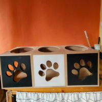 Rumah Box Kucing Kandang Motif Kucing