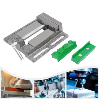 เหล็กหล่อรองพื้น Vice, 4 นิ้ว, ความแม่นยำ Bench Vise Clamp Fixture เครื่องมือ, แคลมป์แหนบแบน, เครื่อ