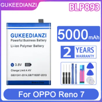 GUKEEDIANZI Replacement Battery BLP893 5000mAh For OPPO Reno7 RENO 7