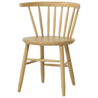 【NITORI 宜得利家居】◆實木餐椅2件組 NUTS-W TW LBR 橡膠木(NUTS 實木)