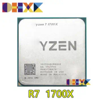 for Used AMD Ryzen 7 1700X R7 1700X 3.4 GHz Eight-Core CPU Processor YD170XBCM88AE Socket AM4