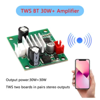 Bluetooth 30W Power Amplifier TWS Speaker Sound Module Board Audio Receiver Bluetooth Power Amplifier Board Two-way Stereo