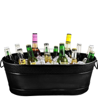 [COD] [tiktok]Ice Bucket, Plated Steel, Capacity: 11L, Beverage Cooling Tank