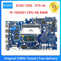 For Lenovo Ideapad S145-15IIL V15-IIL Laptop Motherboard With I3-1005G1 I5-1035G1 CPU 4G RAM NM-C711 5B20S43830 DDR4 100% Tested