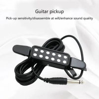 Guitar Pickup, 12 Sound Hole Acoustic Guitar Pickup Connector for Guitar String Guitar Musical Instruments Accessories