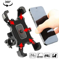 Large Size Phone Holder Motorcycle Mountain Bicycle Universal Fixed Frame for iPhone Samsung Huawei Bike Moto Handlebar Stands