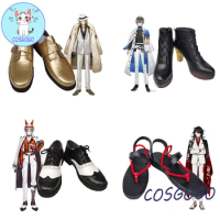COSGOGO Vtuber Ike Eveland/Vox Akuma/Mysta Rias/Luca Kaneshiro cosplay shoes high heels boots GAME luxiem PU shoes halloween