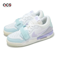 Nike 休閒鞋 Air Jordan Legacy 312 Low GS 大童 女鞋 白 藍 紫 爆裂紋 HQ3820-151