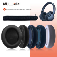 NullMini Replacement Earpads for Anker Soundcore Life Q30 Q35BT Headphones Ear Cushion Earmuff Sleeve Headband
