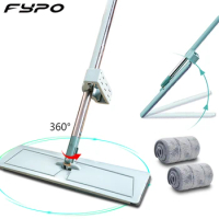 Magic Mop Hand Free Washing Microfiber flat Mop living room Kitchen Wet Dry Floor Cleaning Tool